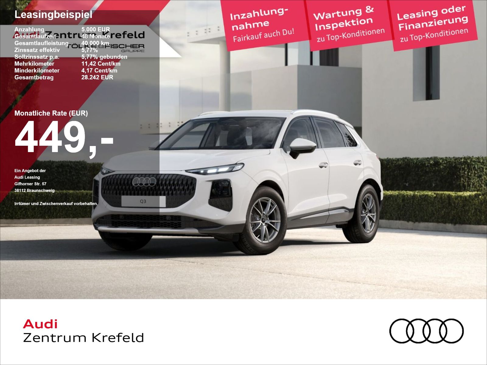 Audi Q3 SUV e-hybrid 1.5 200 kW AUT Navi Standh. LED
