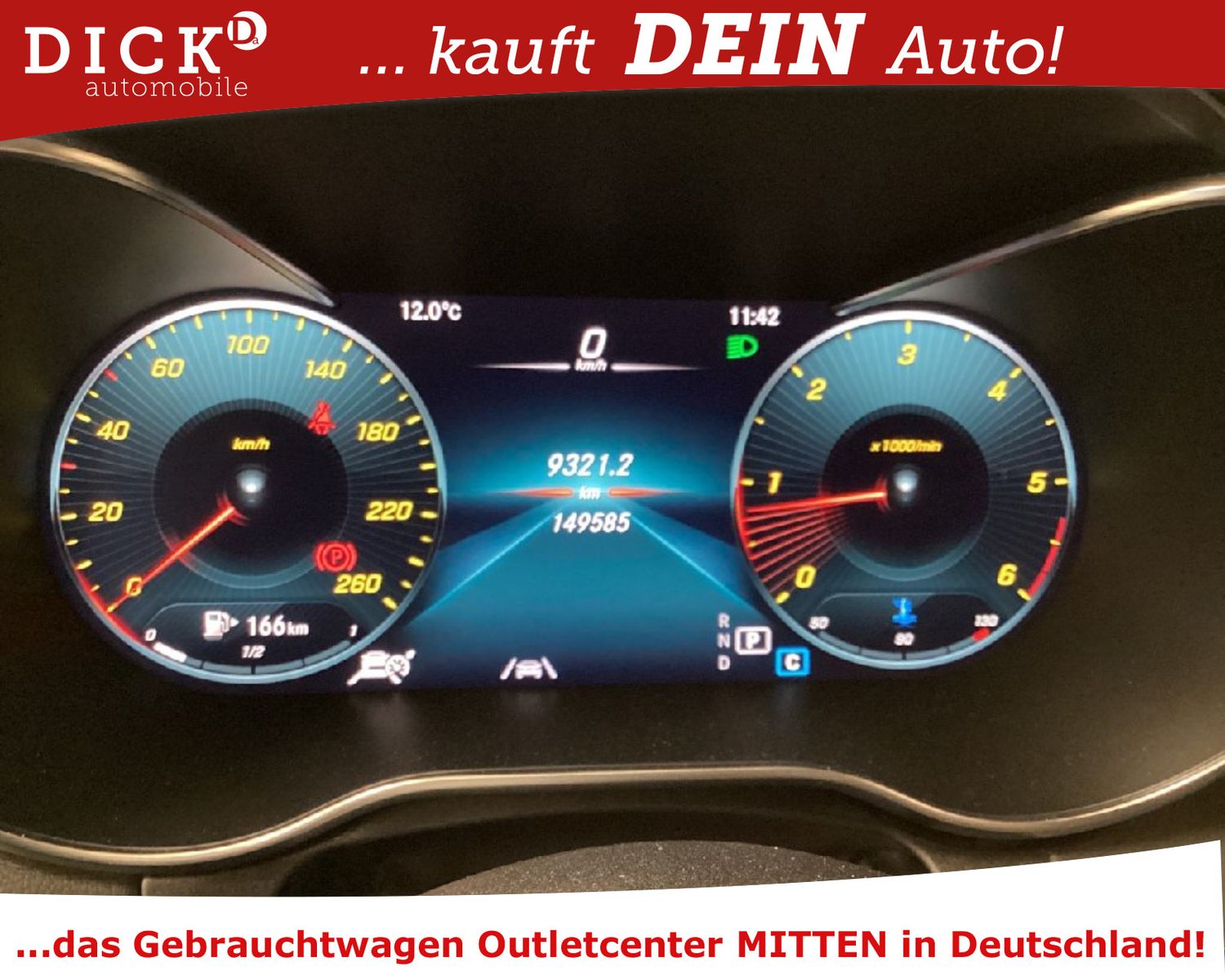 Fahrzeugabbildung Mercedes-Benz C 200d 9G LED+/VIRTU/BURMEST/STANDHZ/8Fa/VOLL++