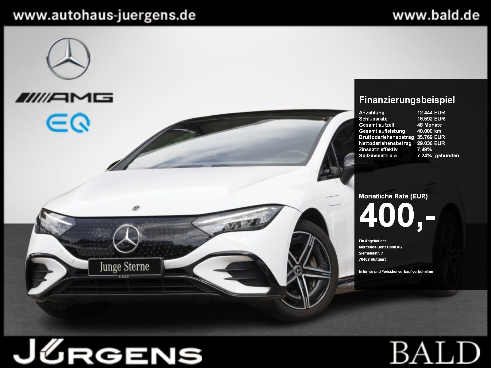 Mercedes-Benz EQE 300 AMG-Sport Pano Night AIRM Ambiente LED