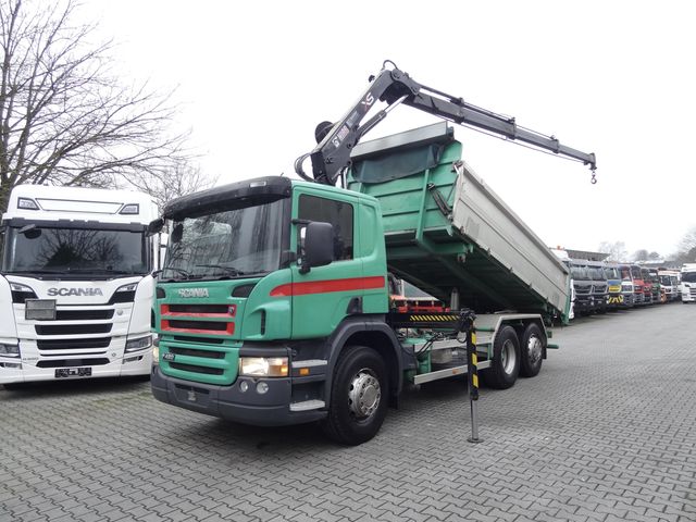 Scania P420 6X2*4 Kipper mit Kran Hiab 122