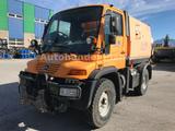 Unimog U300 Kehrmaschine - Unimog Autokran