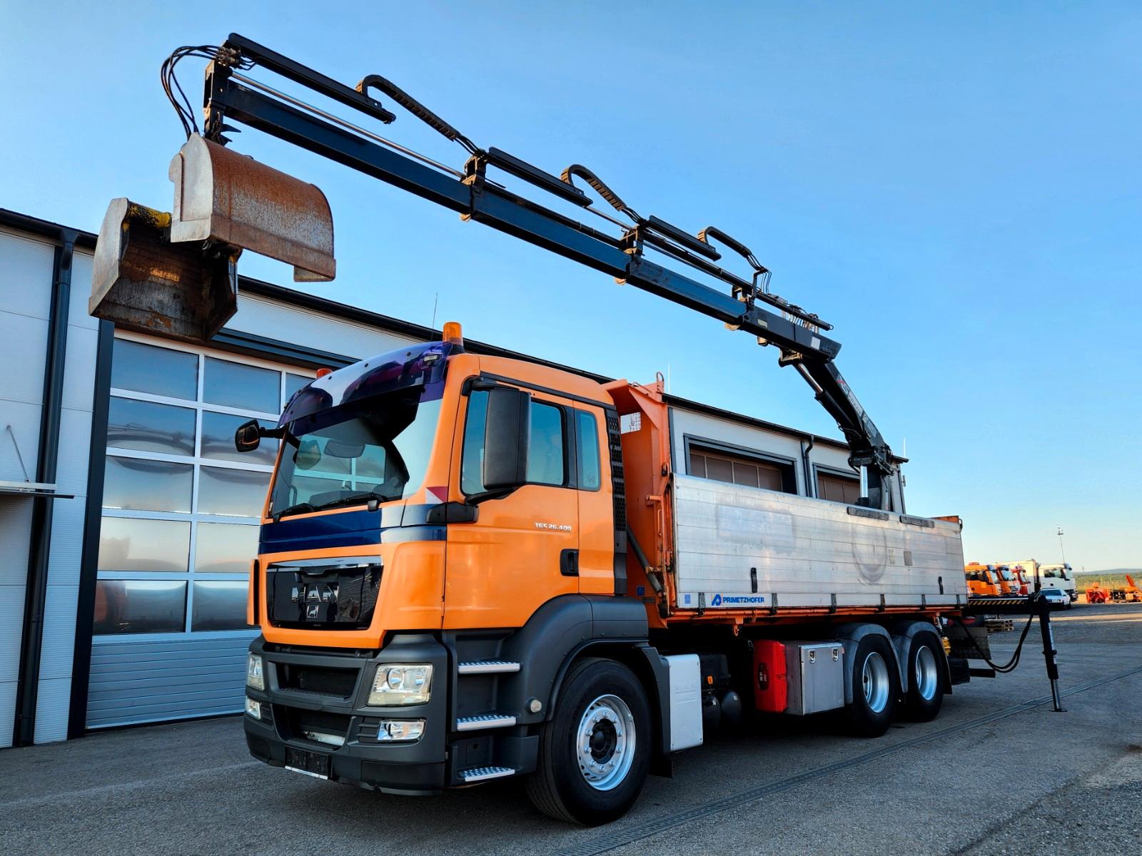 MAN TGS 26.400 6x4 BL HIAB 144 ES-3 Kran Funk Euro5