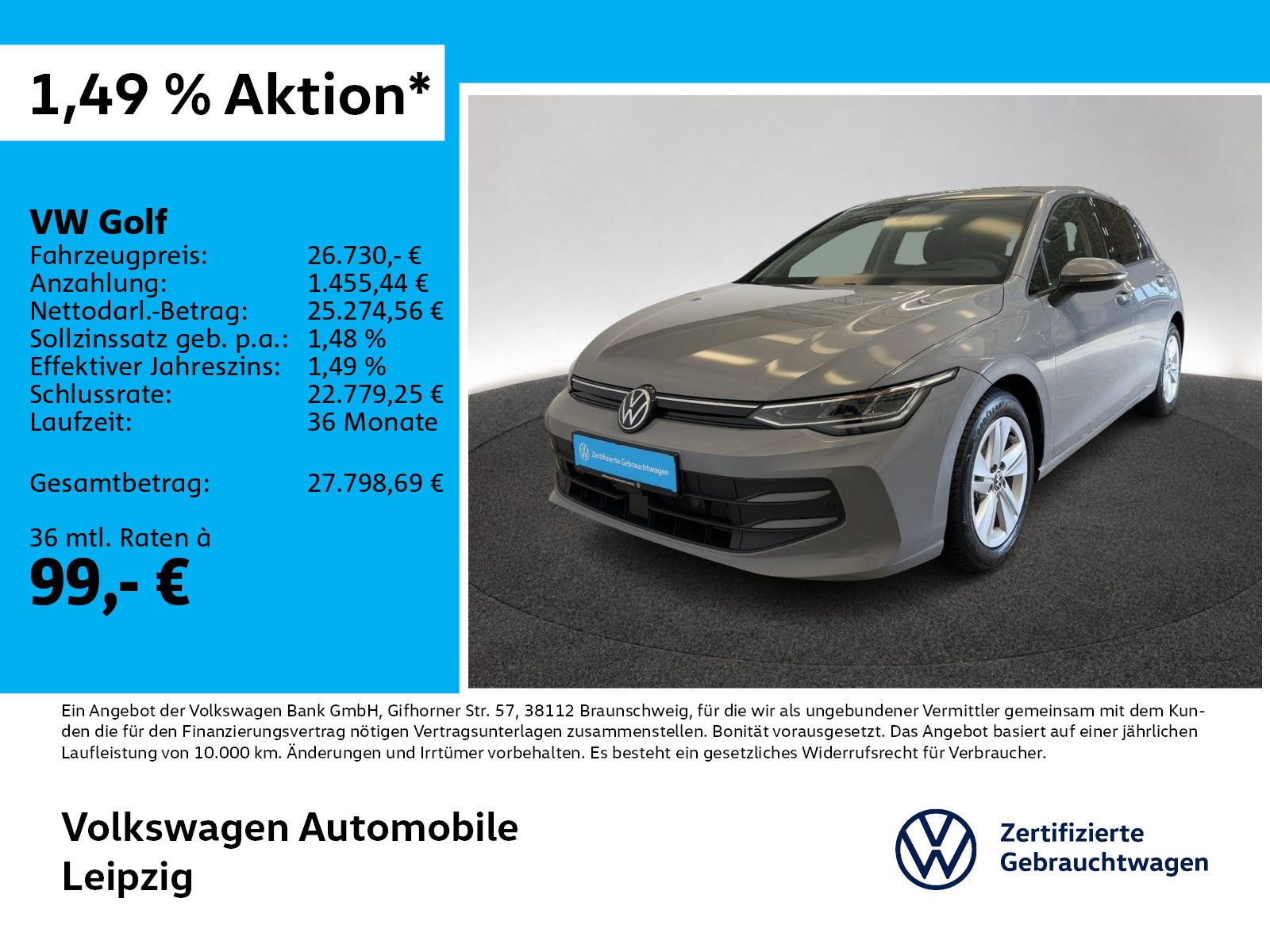 Volkswagen Golf VIII 1.5 eTSI Life Standhzg. Navi ACC RFK foto 1