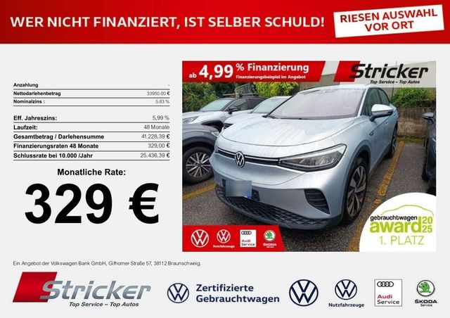 Volkswagen ID.4 Pro 4Motion 195/77 329,-ohne Anzahlung ACC