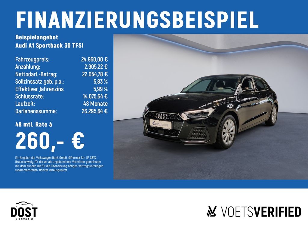 A1 Sportback 30 TFSI advanced NAVI+PDC+SHZ