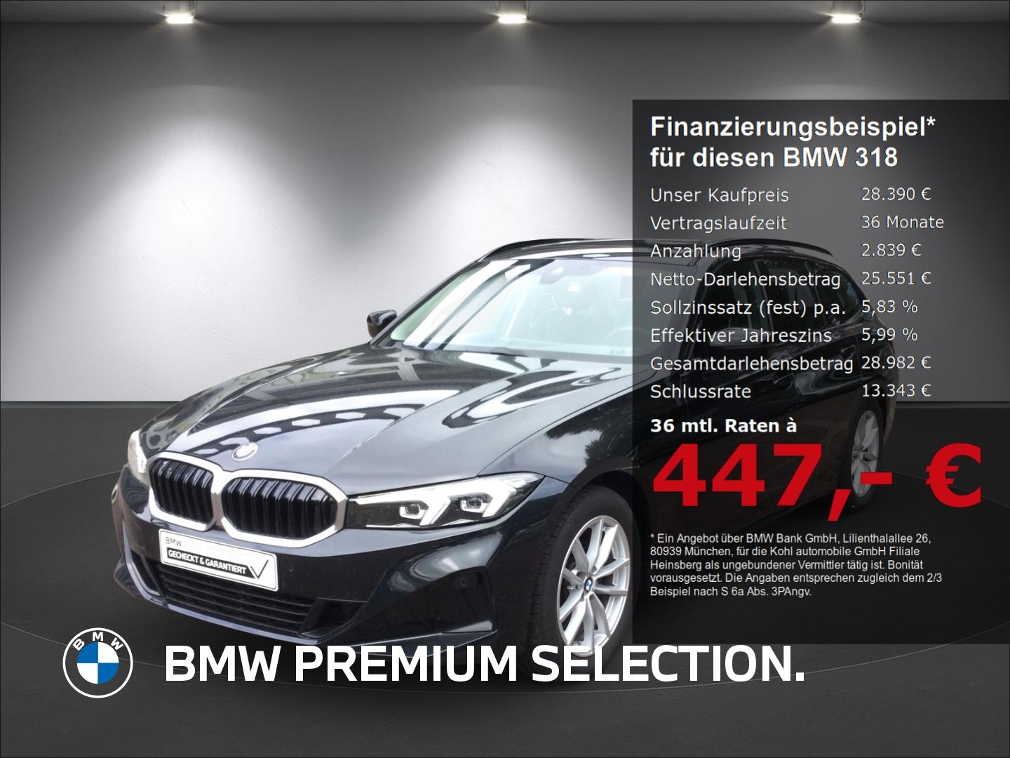 BMW 318 d Touring Anhängerkupplung Panorama Glasdach