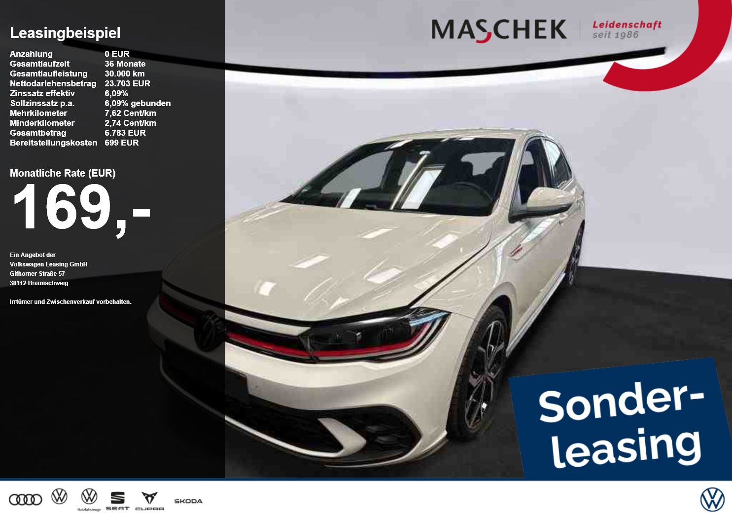 Volkswagen Polo GTI 2.0 TSI Faro LM18 Beats LED Sitzh Carpl