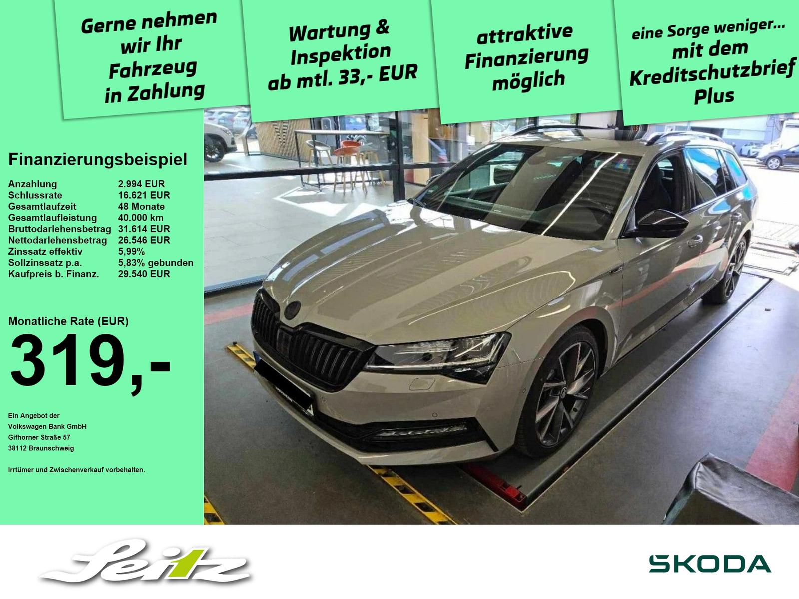 Skoda Superb Combi 2.0 TSI 4x4 Sportline *MATRIX*PANO*