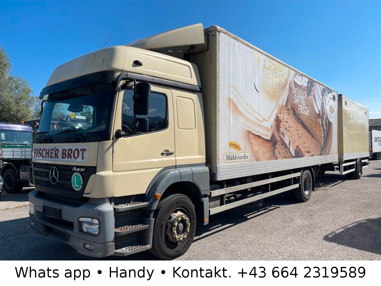 Mercedes-Benz Axor 1833 4x2 Koffer mit Anhänger Bj 2006