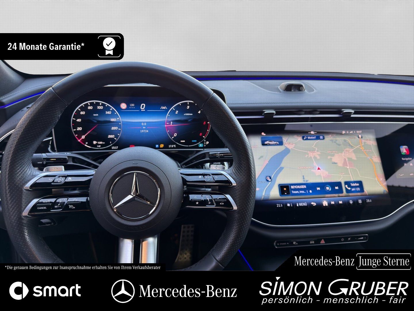 Fahrzeugabbildung Mercedes-Benz E 220 d AMG Superscreen Night 20" Burm 360° Digi