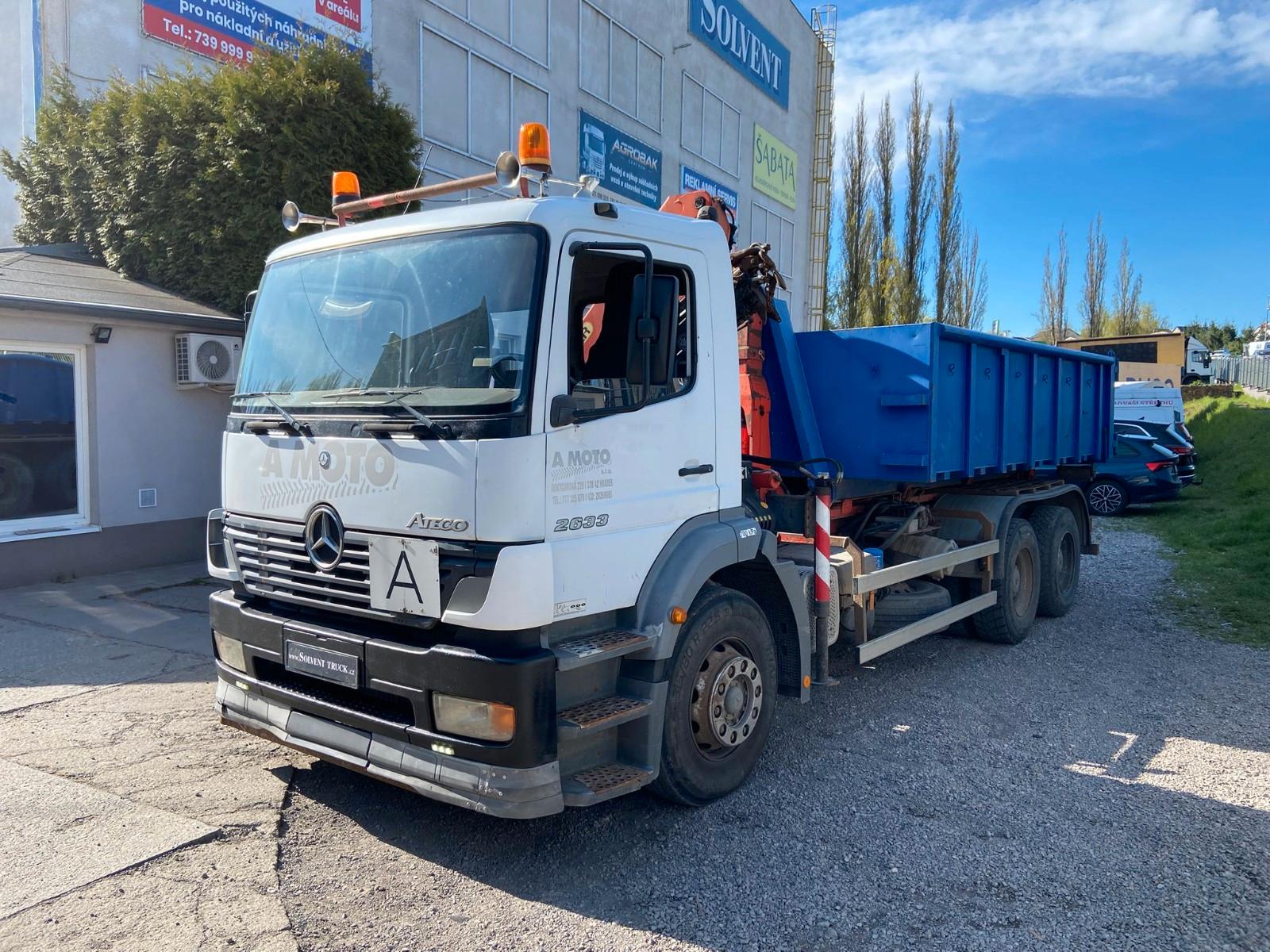 Mercedes-Benz Atego 2633 6x4, Euro 3, Abrollkipper + Palfinger