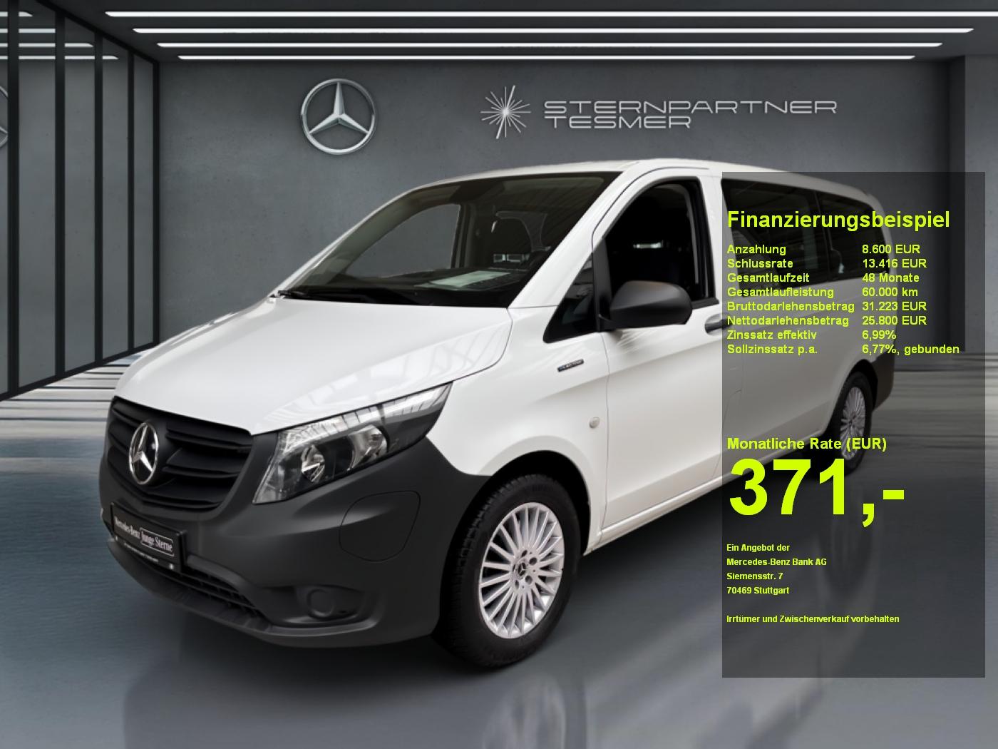 Mercedes-Benz eVito 129 Vito Tourer 9-Sitze Akku: 97% SoH