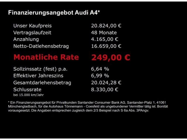 A4 AVANT TFSI SPORT S-TRONIC+NAVI+RÜCKFAHRKAMERA