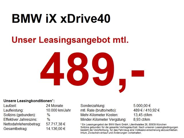 BMW iX xDrive40 Sportpaket