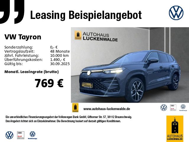 Vorschaubild: VW Tayron 2.0 TDI 4M R-Line DSG *PANO*IQ-MATRIX* (Fahrzeug-Nr. DQ0494)