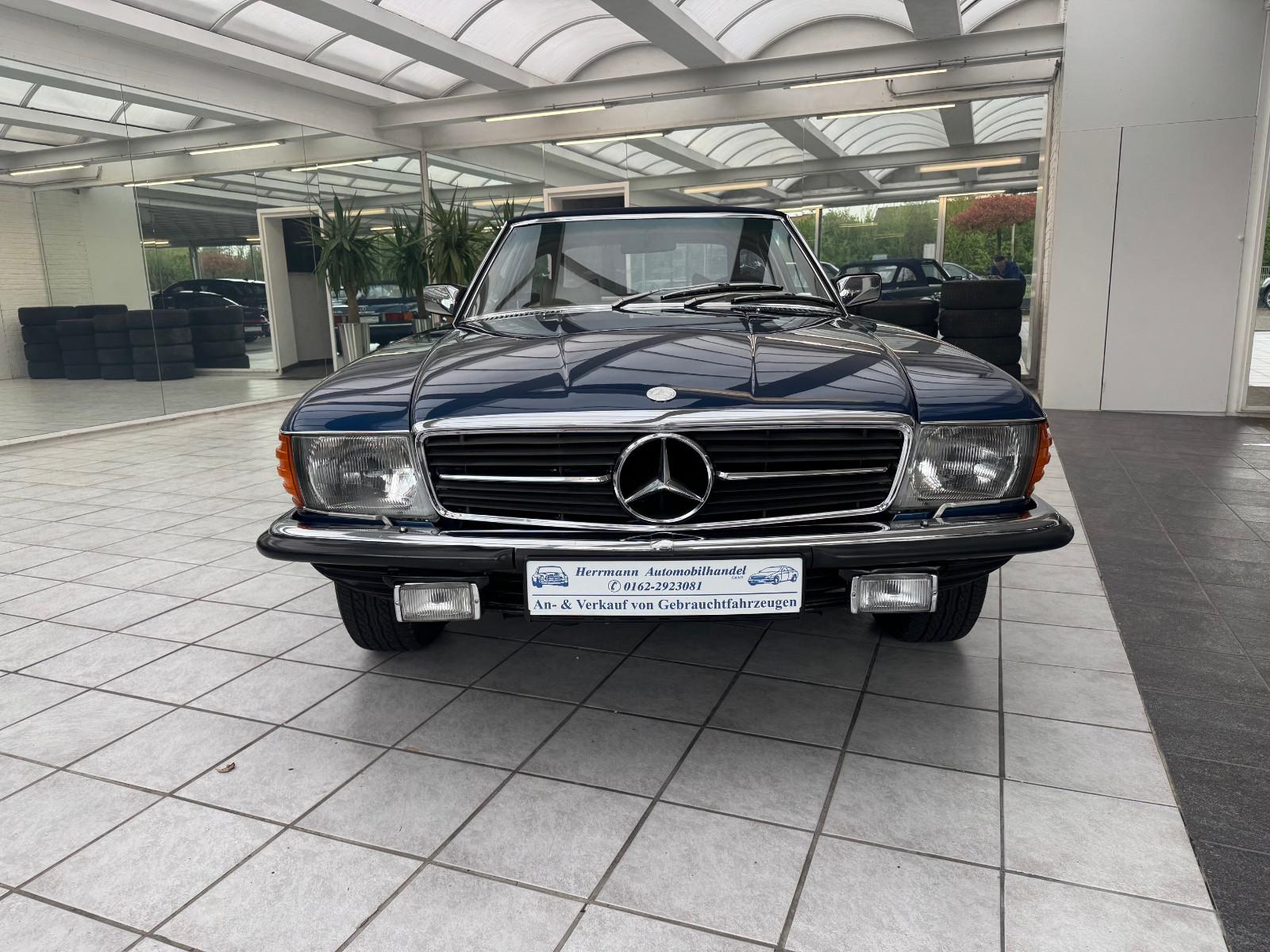 Mercedes-Benz R107 350SL Extrem seltene Farbe Magnetitblau 931