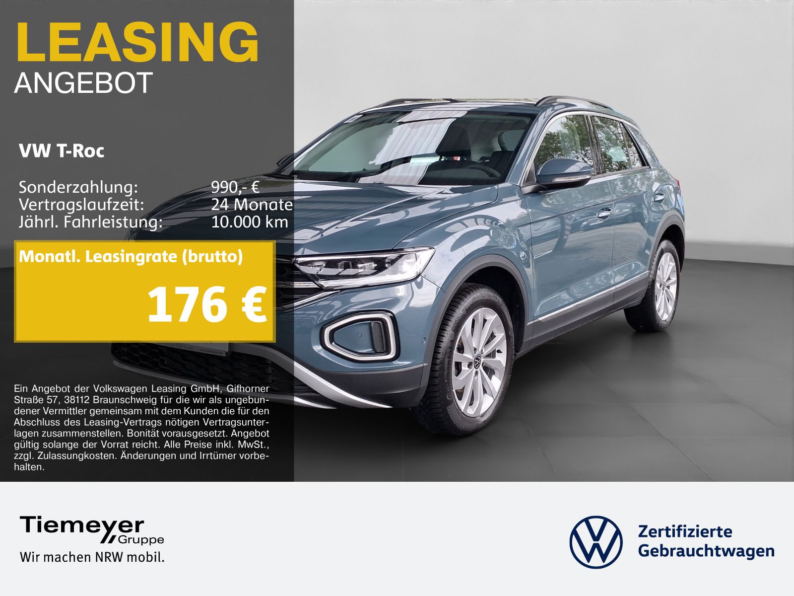 Volkswagen T-Roc 1.5 TSI STYLE STHZG NAVI LED+