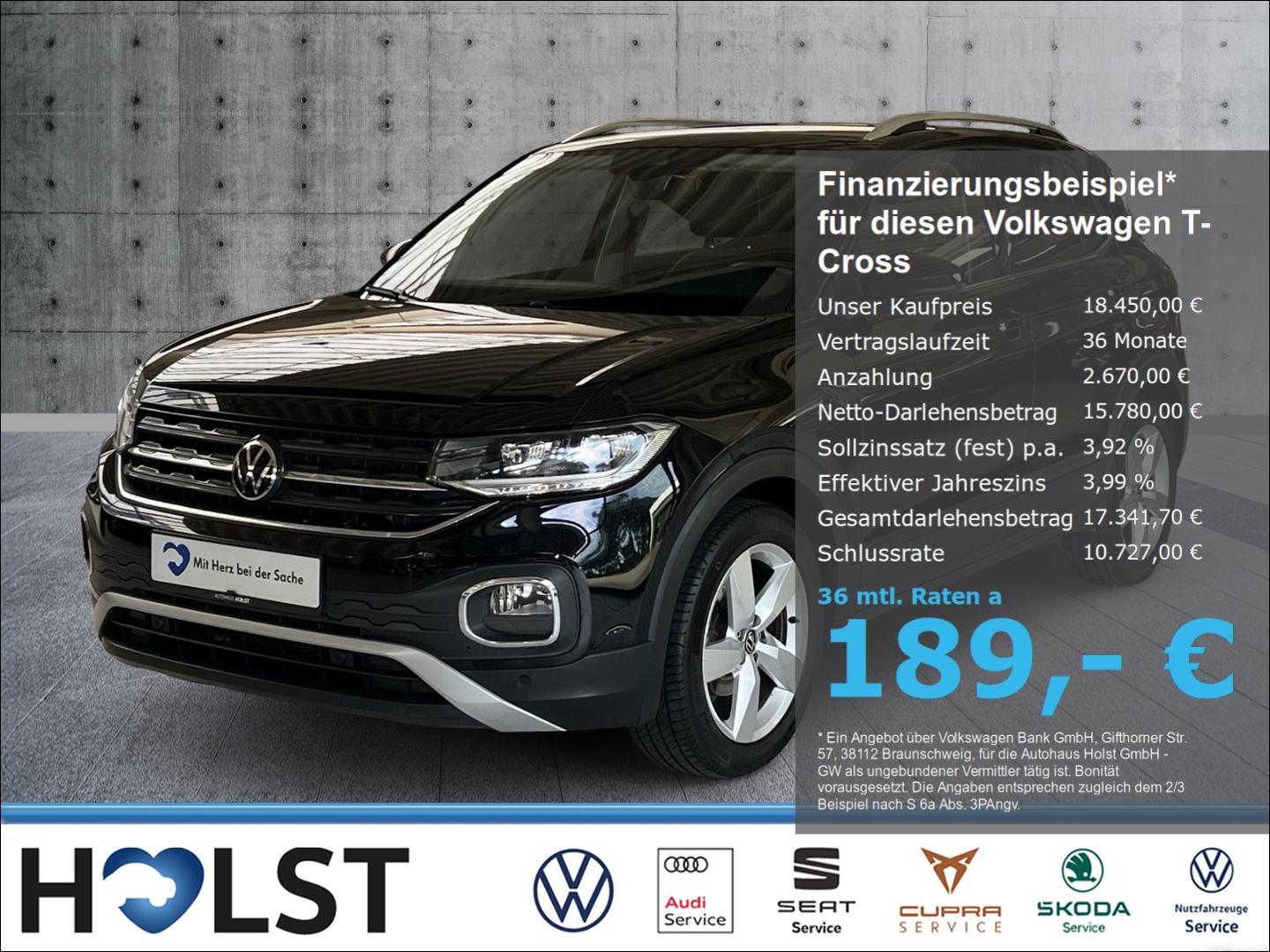 Volkswagen T-Cross 1.0TSI Style LED ACC Navi App-Connect, миниатюра 16