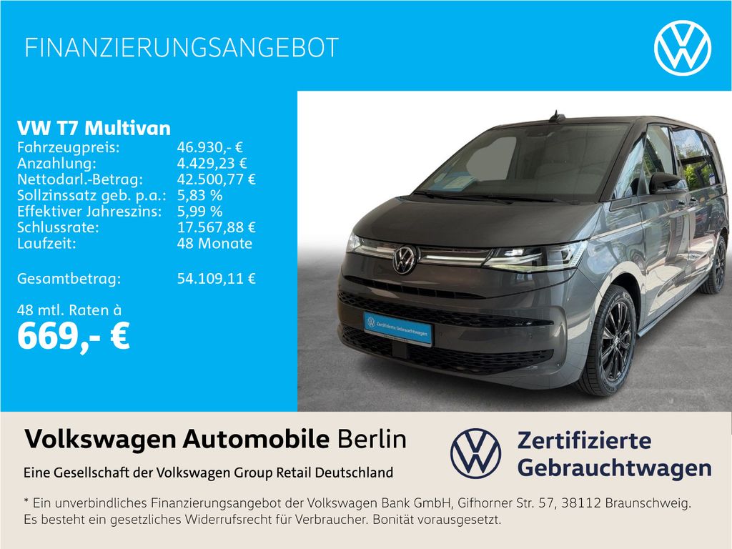 Image of Volkswagen T7 Multivan