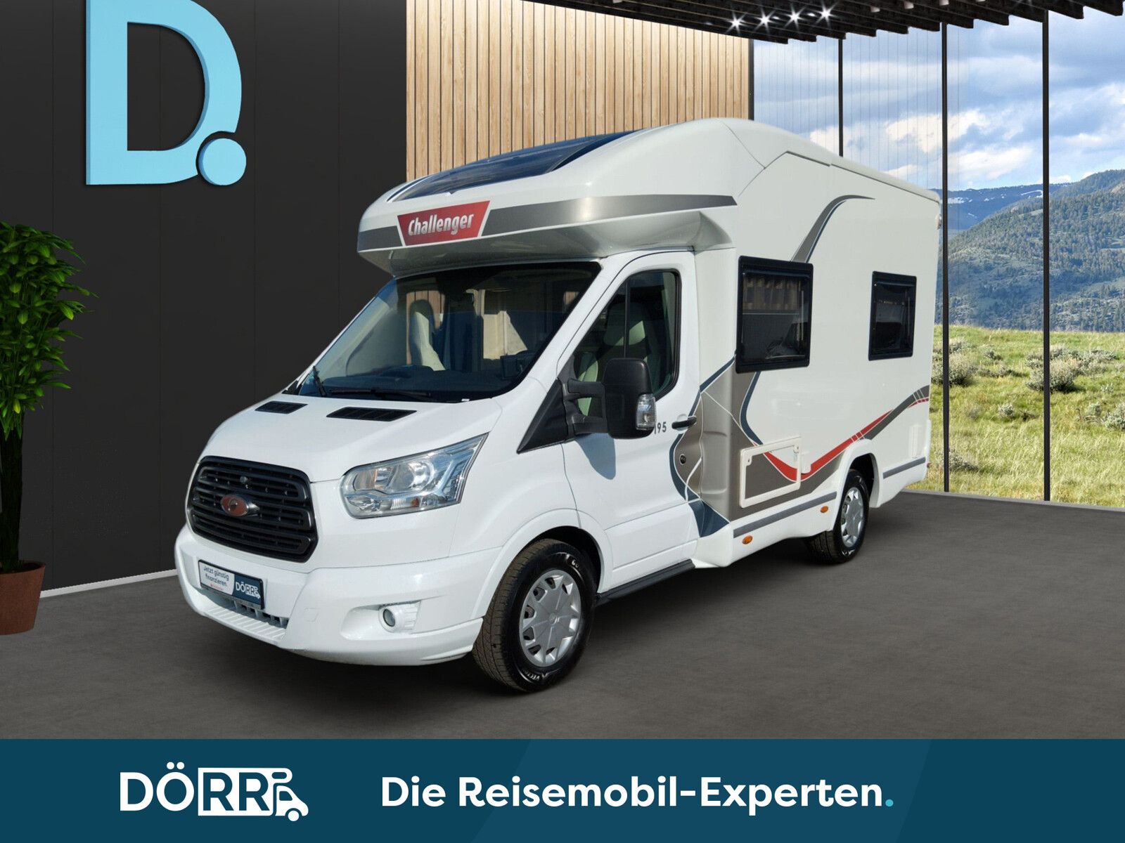 Fahrzeugabbildung Challenger Genesis T 195 Markise SAT/TV Fahrradträger Solar