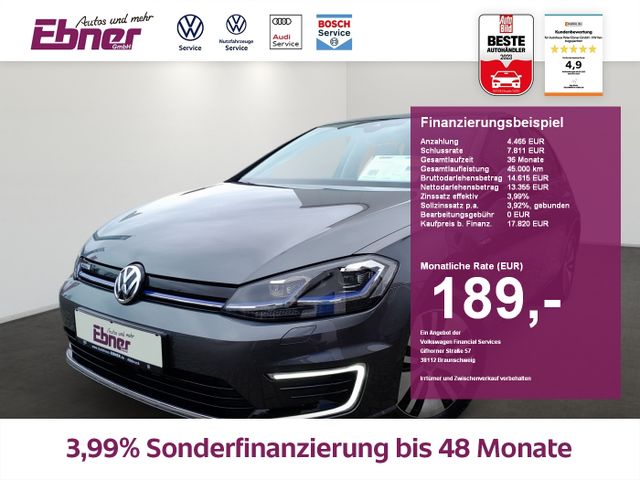 Volkswagen Golf VII e-GOLF ACC+CCS+LED+NAVI+APP+SITZHZG+2xP