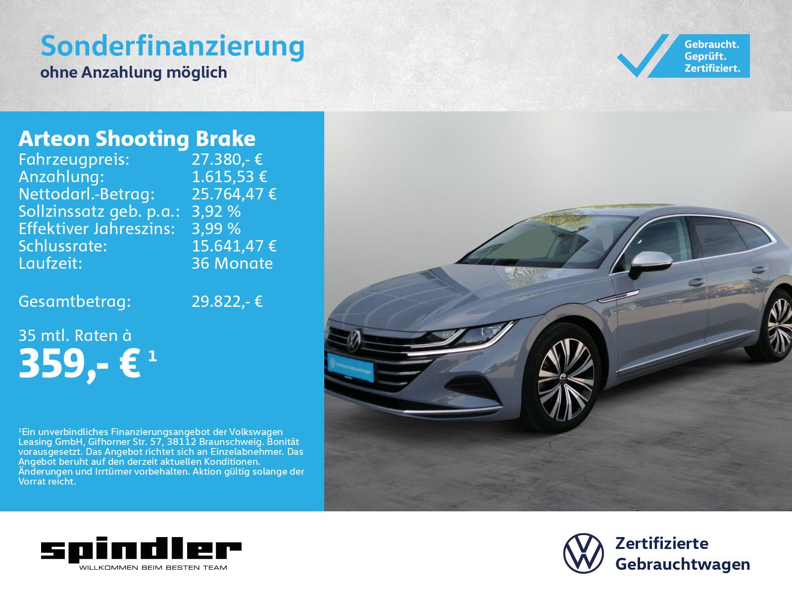 VW Arteon Shooting Brake Elegance 2.0 TSI DSG / AHK