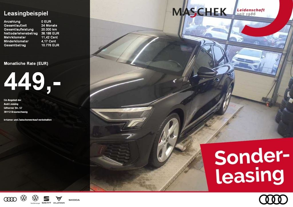 Audi S3 Sportback B&O Pano VC Naviplus Black ACC Pano