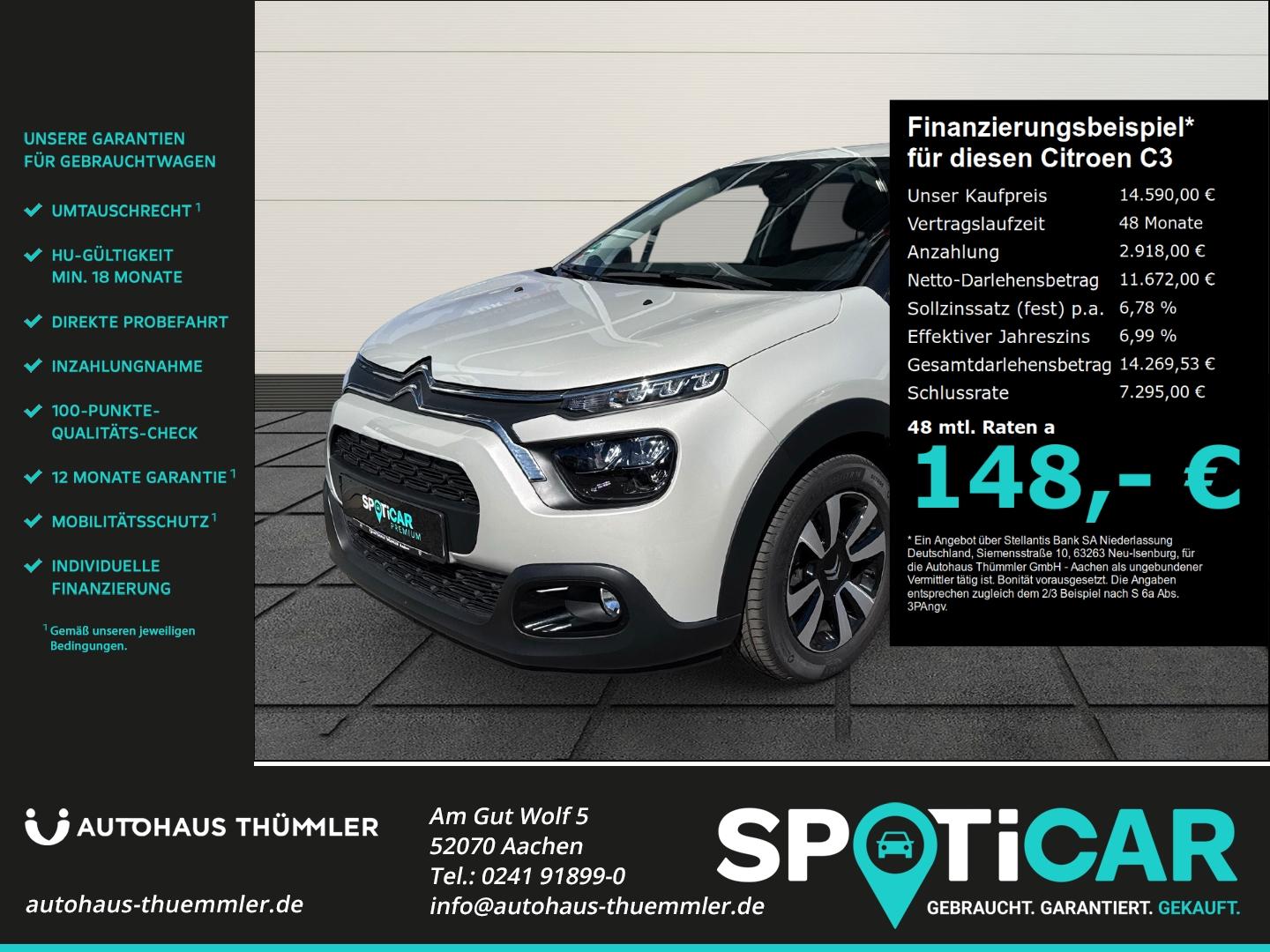 Citroën C3 Max PureTech110 S&S MAX Navi LED Apple CarPla