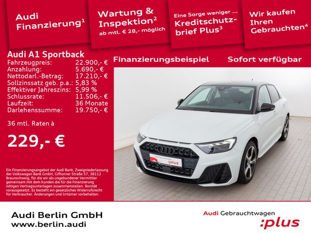 Audi A1 Sportback S line 25 TFSI S tr. VIRTUAL NAVI