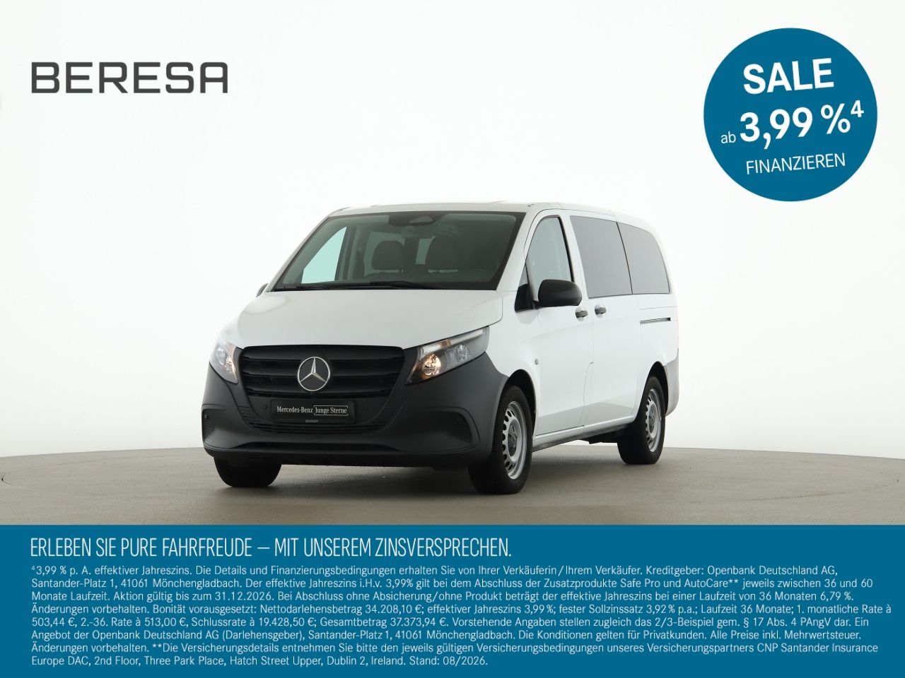 Mercedes-Benz Vito 114 CDI Tourer Lang 9 Sitzer Kamera