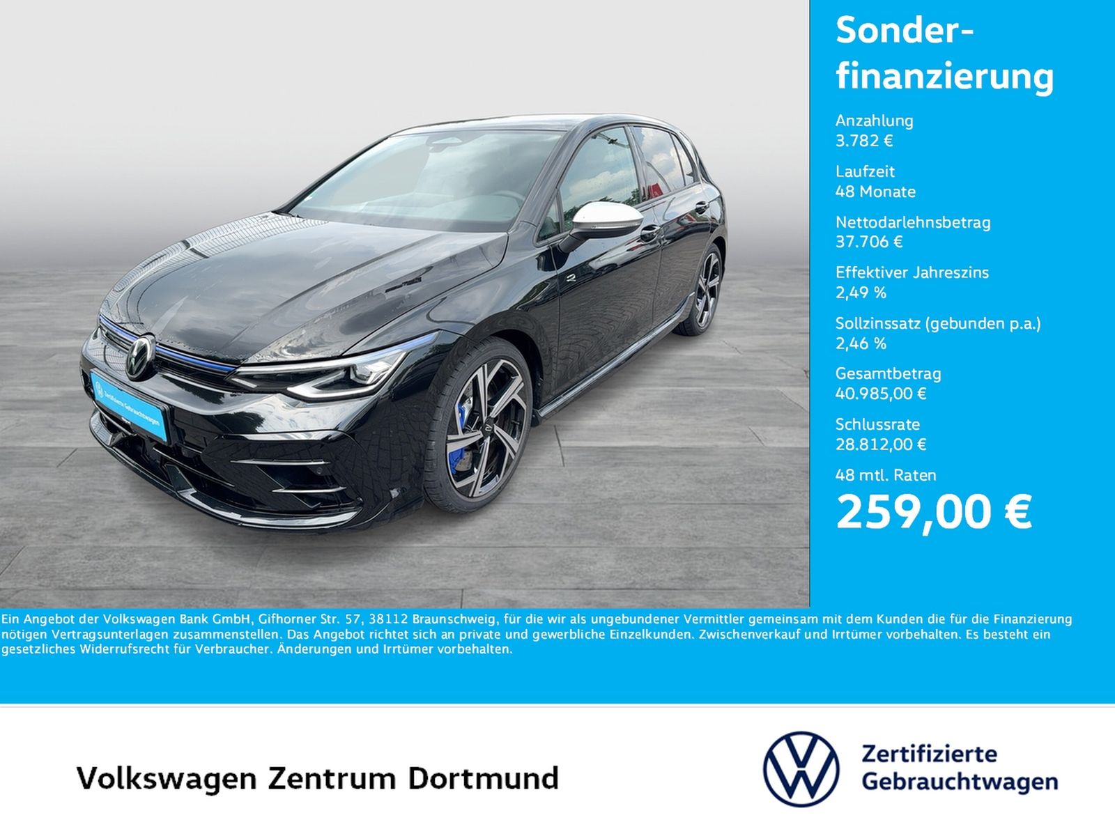 Volkswagen Golf VIII 2.0 R 4X4 CAM ACC LM18 NAVI LED foto 1