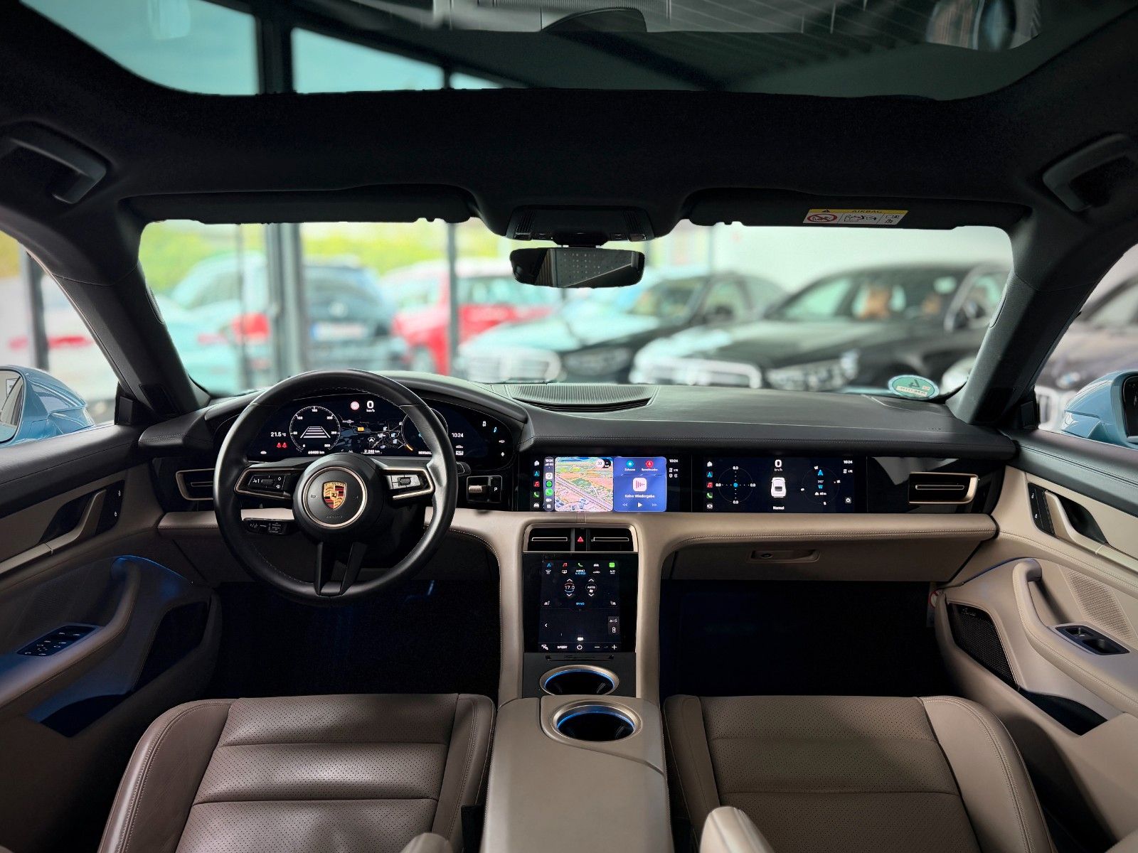 Porsche Taycan Beifahrer-Display*BurmesterHighEnd*Bronze imagem 3