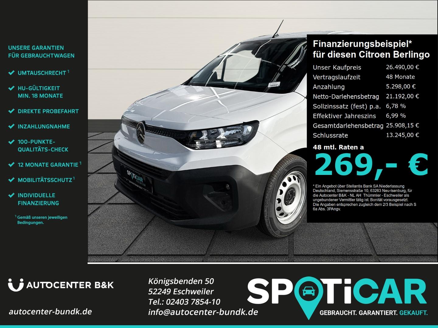Citroën Berlingo L1+ Elektro Ganzjahresreifen Apple CarP