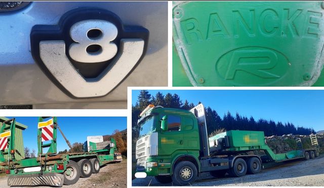 Scania R620/V8 & RANCKE WOOD PROCESSOR TRAILER