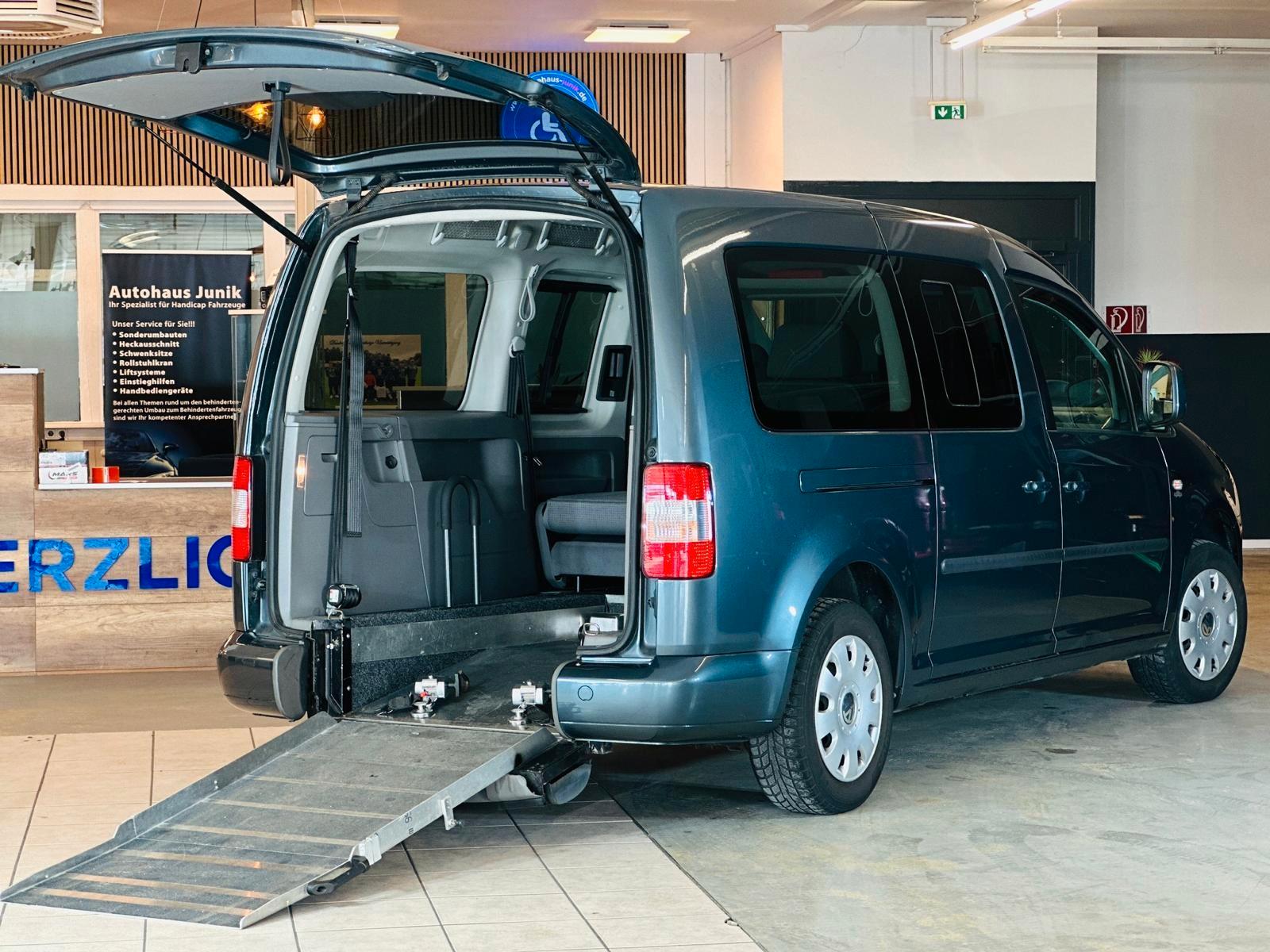 Volkswagen Caddy 1,6-Maxi-Behindertengerecht-Rampe-TOP