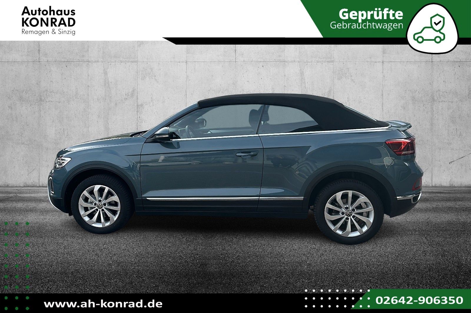 Fahrzeugabbildung Volkswagen T-Roc Cabriolet Style+LED+Navi+AHK