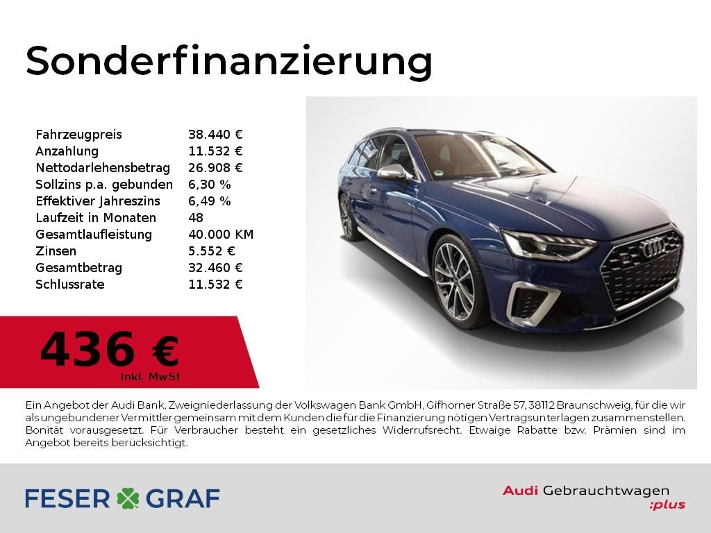 AUDI S4 Avant TDI Pano,AHK,B&amp;O,HUD,Matrix,Sportsitze+
