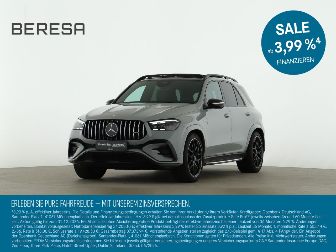 MERCEDES-BENZ GLE 53 AMG 4M+ Night Pano AHK Burmester 360