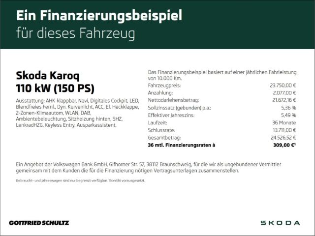 Skoda Karoq 1.5 TSI DSG LED NAV AHK KAMERA Clever imagem 2