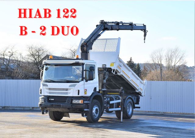 Scania P320 Kipper 3,90m *BORDMATIC*HIAB 122B-2DUO* TOP