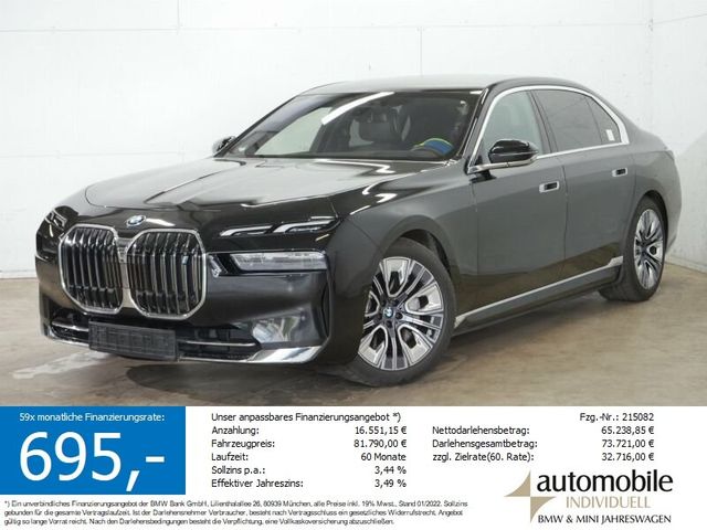 BMW i7 xDr. 60 NP 175650.- Exe Lounge Pak.Fondentert