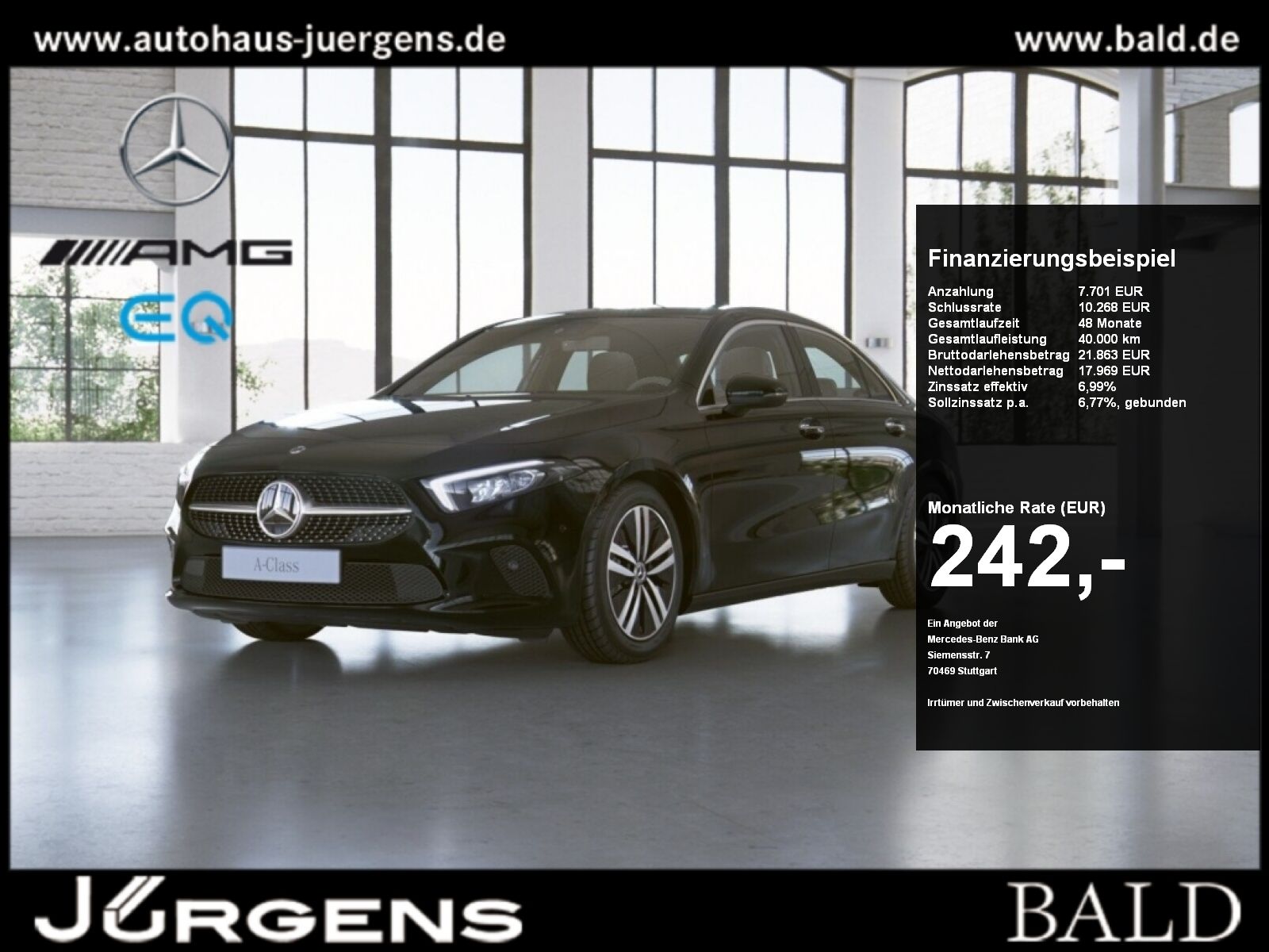 Mercedes-Benz A 200 d Limousine Progressive 2021