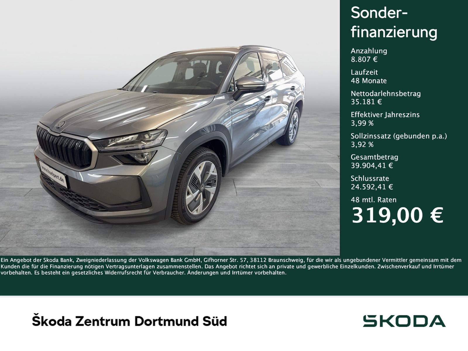 Skoda Kodiaq 2.0 SELECTION 4X4 7SITZE PANO AHK CAM ACC