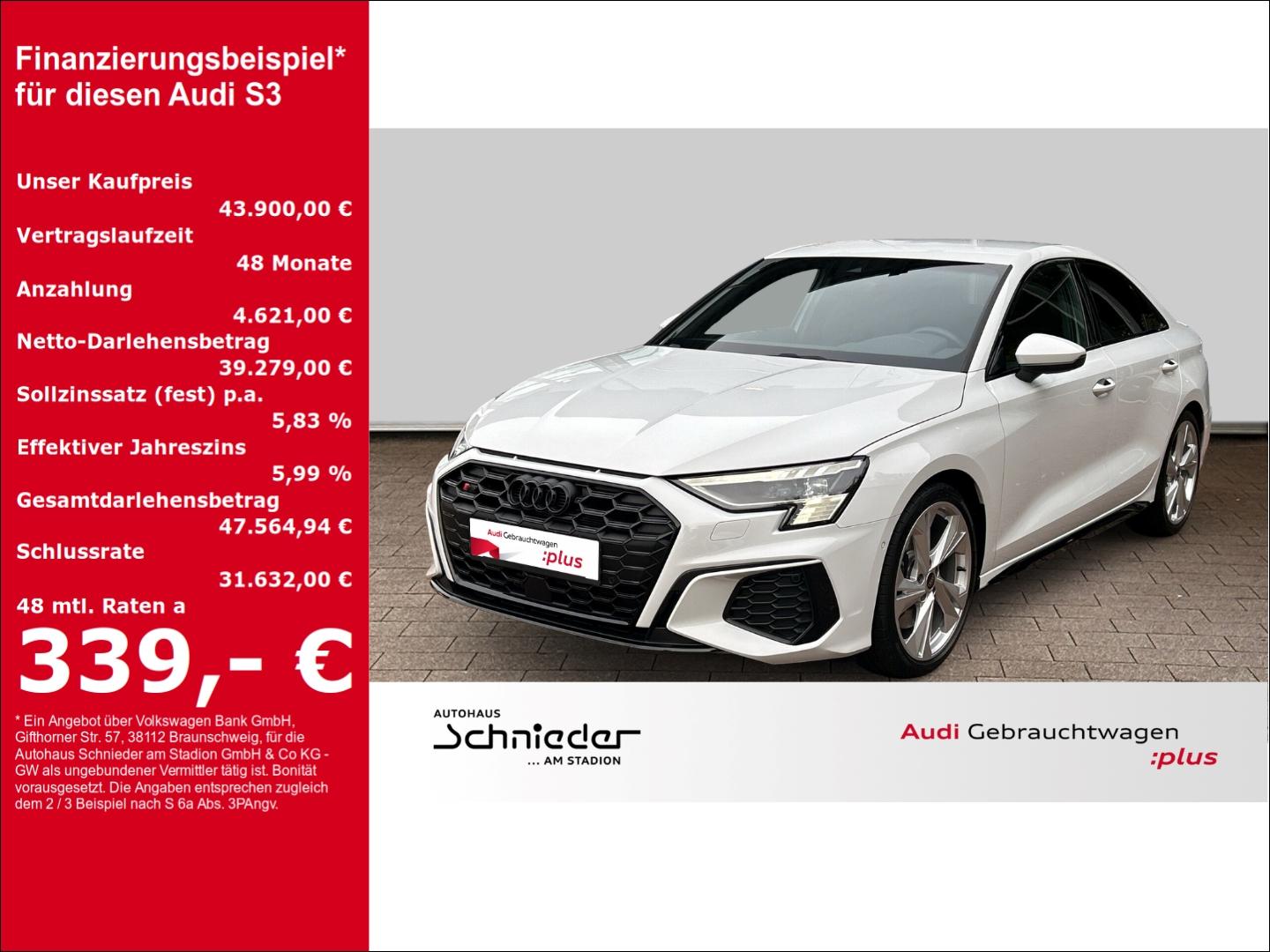 Audi S3 Limousine quattro Matrix-LED+B&O+KAMERA+NAVI