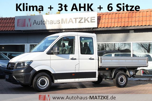 VW Crafter35 2.0TDI Doka Pritsche AHK Klima Tempom.