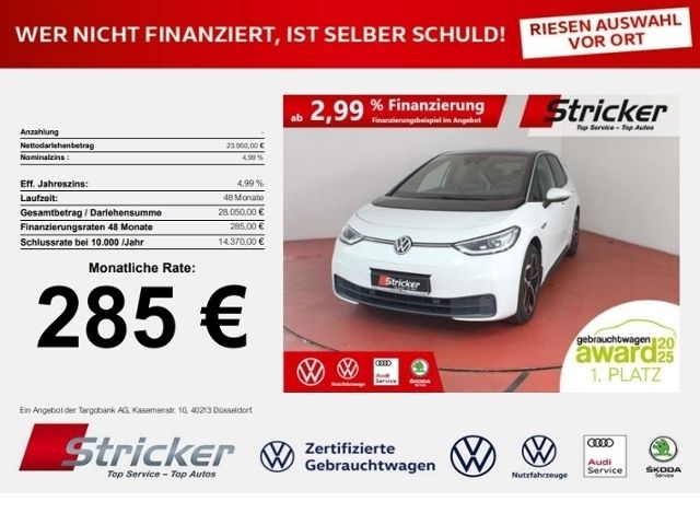 VW ID.3 Max 150/58 285,-ohne Anzahlung AHK Top-Spor