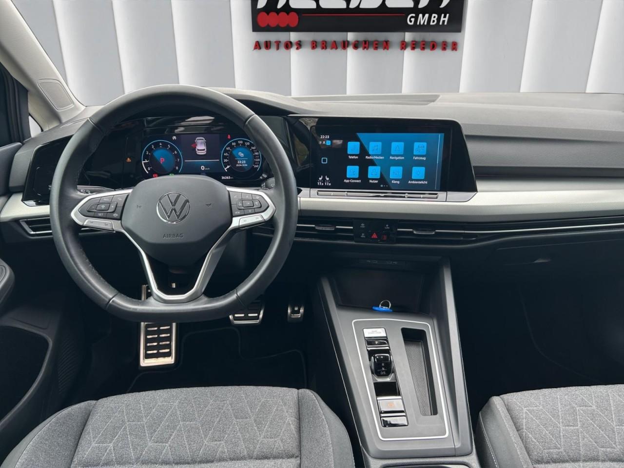 Volkswagen Golf VIII 1.0 eTSI DSG Move LED+Navi+ACC+PDC, миниатюра 11