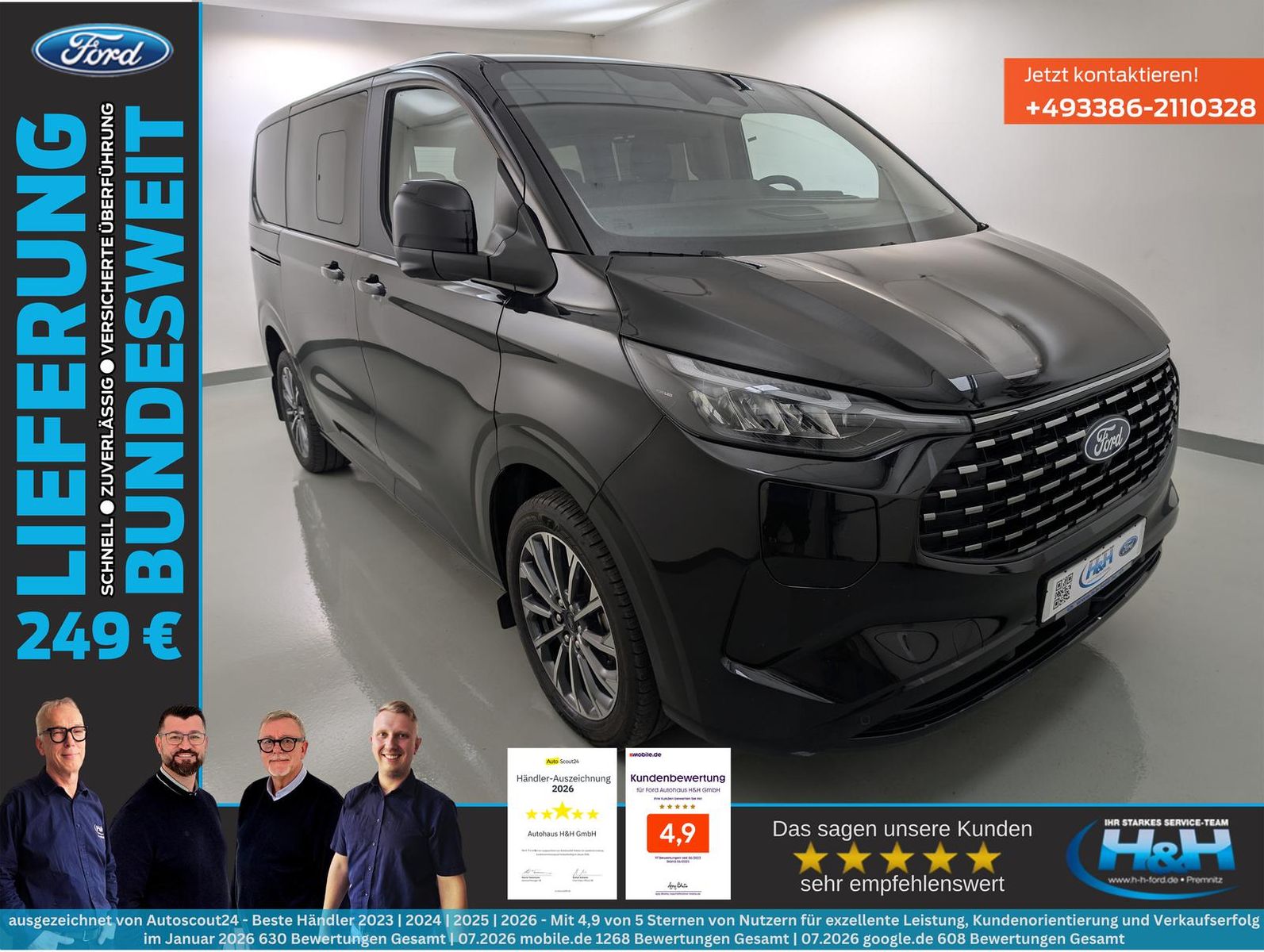 Ford Tourneo Custom 2.5 PHEV L1 Titanium el.Sch.Türen