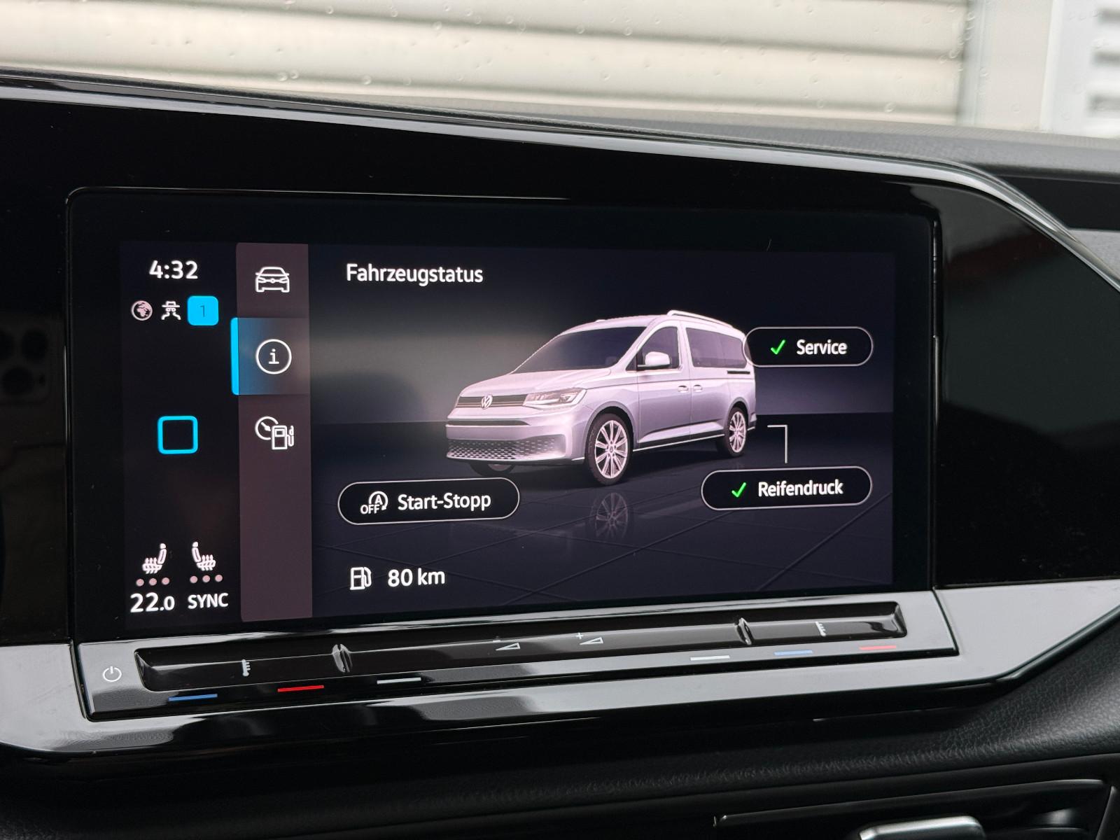 Volkswagen Caddy Style Maxi 7Sitzer ACC AHK Navi LED Kamera
