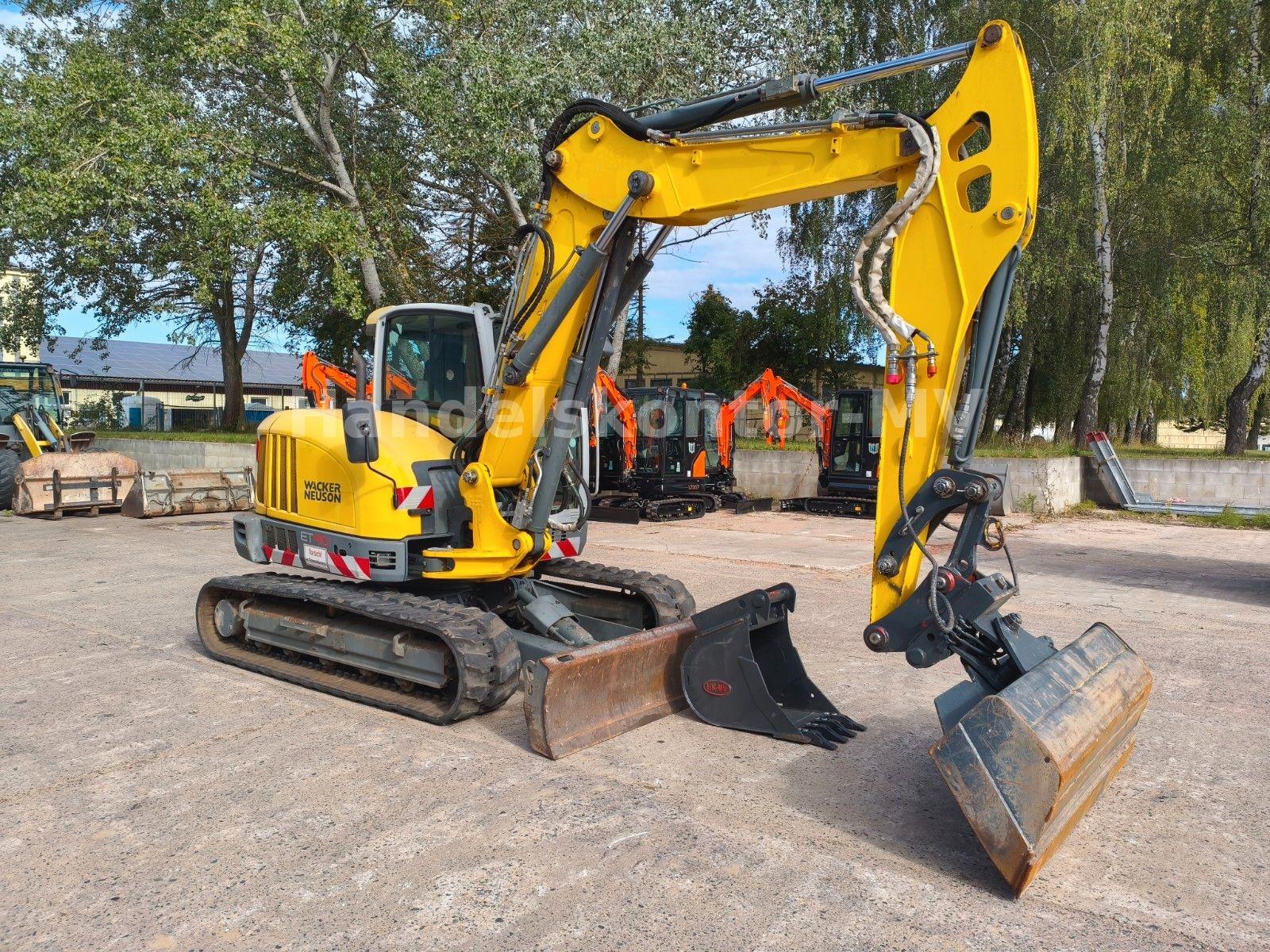 Wacker NEUSON ET90 Minibagger mit MS08+Verstellausleger